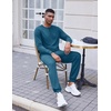 image:imageCOOFANDY Mens Tracksuit 2 Piece Long Sleeve Pullover Jogging Track Suit Athletic Casual SweatsuitDark Blue