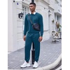image:imageCOOFANDY Mens Tracksuit 2 Piece Long Sleeve Pullover Jogging Track Suit Athletic Casual SweatsuitDark Blue