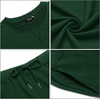 image:imageCOOFANDY Mens Tracksuit 2 Piece Long Sleeve Pullover Jogging Track Suit Athletic Casual SweatsuitDark Green