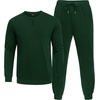 image:imageCOOFANDY Mens Tracksuit 2 Piece Long Sleeve Pullover Jogging Track Suit Athletic Casual SweatsuitDark Green