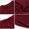 image:imageCOOFANDY Mens Tracksuit 2 Piece Long Sleeve Pullover Jogging Track Suit Athletic Casual SweatsuitRed