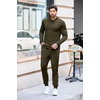 image:imageCOOFANDY Mens Tracksuit 2 Piece Quarter Zip Polo Athletic Sweatsuits Casual Running Jogging Sport Suit SetsArmy Green