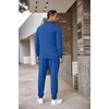 image:imageCOOFANDY Mens Tracksuit 2 Piece Quarter Zip Polo Athletic Sweatsuits Casual Running Jogging Sport Suit SetsBlue