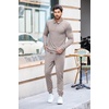 image:imageCOOFANDY Mens Tracksuit 2 Piece Quarter Zip Polo Athletic Sweatsuits Casual Running Jogging Sport Suit SetsGrey