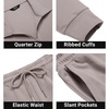 image:imageCOOFANDY Mens Tracksuit 2 Piece Quarter Zip Polo Athletic Sweatsuits Casual Running Jogging Sport Suit SetsGrey