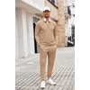 image:imageCOOFANDY Mens Tracksuit 2 Piece Quarter Zip Polo Athletic Sweatsuits Casual Running Jogging Sport Suit SetsKhaki