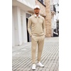 image:imageCOOFANDY Mens Tracksuit 2 Piece Quarter Zip Polo Athletic Sweatsuits Casual Running Jogging Sport Suit SetsLight Khaki