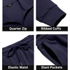 image:imageCOOFANDY Mens Tracksuit 2 Piece Quarter Zip Polo Athletic Sweatsuits Casual Running Jogging Sport Suit SetsNavy Blue