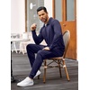 image:imageCOOFANDY Mens Tracksuit 2 Piece Quarter Zip Polo Athletic Sweatsuits Casual Running Jogging Sport Suit SetsNavy Blue