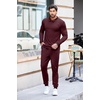 image:imageCOOFANDY Mens Tracksuit 2 Piece Quarter Zip Polo Athletic Sweatsuits Casual Running Jogging Sport Suit SetsWine Red