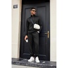 image:imageCOOFANDY Mens Tracksuit 2 Piece Quarter Zip Sweatsuit Sets Casual Athletic Running Jogging SuitsBlack