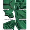 image:imageCOOFANDY Mens Tracksuit 2 Piece Quarter Zip Sweatsuit Sets Casual Athletic Running Jogging SuitsGreen