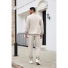 image:imageCOOFANDY Mens Tracksuit 2 Piece Quarter Zip Sweatsuit Sets Casual Athletic Running Jogging SuitsLight Gray