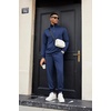 image:imageCOOFANDY Mens Tracksuit 2 Piece Quarter Zip Sweatsuit Sets Casual Athletic Running Jogging SuitsNavy Blue
