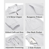 image:imageCOOFANDY Mens Tracksuit 2 Piece Quarter Zip Sweatsuit Workout Plaid Jacquard Jogging Suit SetWhite