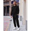 image:imageCOOFANDY Mens Tracksuit 2 Piece Sweatsuit Set Long Sleeve Pullover Athletic Suit For Sports Casual Fitness JoggingBlack