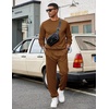 image:imageCOOFANDY Mens Tracksuit 2 Piece Sweatsuit Set Long Sleeve Pullover Athletic Suit For Sports Casual Fitness JoggingBrown