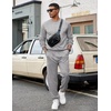 image:imageCOOFANDY Mens Tracksuit 2 Piece Sweatsuit Set Long Sleeve Pullover Athletic Suit For Sports Casual Fitness JoggingGrey