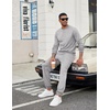 image:imageCOOFANDY Mens Tracksuit 2 Piece Sweatsuit Set Long Sleeve Pullover Athletic Suit For Sports Casual Fitness JoggingGrey