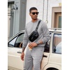 image:imageCOOFANDY Mens Tracksuit 2 Piece Sweatsuit Set Long Sleeve Pullover Athletic Suit For Sports Casual Fitness JoggingGrey