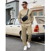 image:imageCOOFANDY Mens Tracksuit 2 Piece Sweatsuit Set Long Sleeve Pullover Athletic Suit For Sports Casual Fitness JoggingKhaki