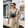image:imageCOOFANDY Mens Tracksuit 2 Piece Sweatsuit Set Long Sleeve Pullover Athletic Suit For Sports Casual Fitness JoggingKhaki