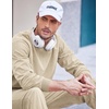 image:imageCOOFANDY Mens Tracksuit 2 Piece Sweatsuit Set Long Sleeve Pullover Athletic Suit For Sports Casual Fitness JoggingMoon Grey