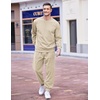 image:imageCOOFANDY Mens Tracksuit 2 Piece Sweatsuit Set Long Sleeve Pullover Athletic Suit For Sports Casual Fitness JoggingMoon Grey