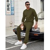 image:imageCOOFANDY Mens Tracksuit 2 Piece Sweatsuit Set Long Sleeve Pullover Athletic Suit For Sports Casual Fitness JoggingStyle Barmy Green