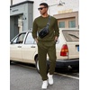 image:imageCOOFANDY Mens Tracksuit 2 Piece Sweatsuit Set Long Sleeve Pullover Athletic Suit For Sports Casual Fitness JoggingStyle Barmy Green