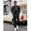image:imageCOOFANDY Mens Tracksuit 2 Piece Sweatsuit Set Long Sleeve Pullover Athletic Suit For Sports Casual Fitness JoggingStyle Bblack
