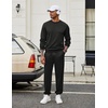 image:imageCOOFANDY Mens Tracksuit 2 Piece Sweatsuit Set Long Sleeve Pullover Athletic Suit For Sports Casual Fitness JoggingStyle Bblack