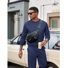 image:imageCOOFANDY Mens Tracksuit 2 Piece Sweatsuit Set Long Sleeve Pullover Athletic Suit For Sports Casual Fitness JoggingStyle Bnavy Blue