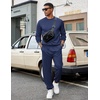 image:imageCOOFANDY Mens Tracksuit 2 Piece Sweatsuit Set Long Sleeve Pullover Athletic Suit For Sports Casual Fitness JoggingStyle Bnavy Blue