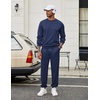 image:imageCOOFANDY Mens Tracksuit 2 Piece Sweatsuit Set Long Sleeve Pullover Athletic Suit For Sports Casual Fitness JoggingStyle Bnavy Blue