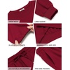 image:imageCOOFANDY Mens Tracksuit 2 Piece Sweatsuit Set Long Sleeve Pullover Athletic Suit For Sports Casual Fitness JoggingStyle Bwine Red