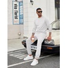 image:imageCOOFANDY Mens Tracksuit 2 Piece Sweatsuit Set Long Sleeve Pullover Athletic Suit For Sports Casual Fitness JoggingWhite