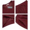 image:imageCOOFANDY Mens Tracksuit 2 Piece Sweatsuit Set Long Sleeve Pullover Athletic Suit For Sports Casual Fitness JoggingWine Red