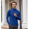 image:imageCOOFANDY Mens Turtleneck Cotton T Shirts Long Sleeve Slim Fit Thermal TopsRoyal Blue