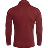 image:imageCOOFANDY Mens Turtleneck Cotton T Shirts Long Sleeve Slim Fit Thermal TopsWine Red