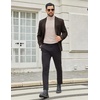 image:imageCOOFANDY Mens Turtleneck Shirts Slim Fit Shirt Tops Lightweight Pullover Thermal Sweater Casual Long Sleeve ShirtAlmond