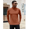 image:imageCOOFANDY Mens Turtleneck Shirts Slim Fit Shirt Tops Lightweight Pullover Thermal Sweater Casual Long Sleeve ShirtCaramel