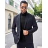 image:imageCOOFANDY Mens Turtleneck Sweater Slim Fit Lightweight Basic Ribbed Sweaters01black