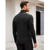 image:imageCOOFANDY Mens Turtleneck Sweater Slim Fit Lightweight Basic Ribbed Sweaters01black
