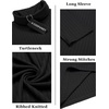 image:imageCOOFANDY Mens Turtleneck Sweater Slim Fit Lightweight Basic Ribbed Sweaters01black
