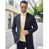 image:imageCOOFANDY Mens Turtleneck Sweater Slim Fit Lightweight Basic Ribbed SweatersBeige