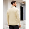 image:imageCOOFANDY Mens Turtleneck Sweater Slim Fit Lightweight Basic Ribbed SweatersBeige