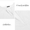 image:imageCOOFANDY Mens VNeck Linen Robe Short Sleeve Kaftan Thobe Long Gown Casual Shirt for Beach Summer01white
