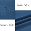 image:imageCOOFANDY Mens VNeck Linen Robe Short Sleeve Kaftan Thobe Long Gown Casual Shirt for Beach SummerBlue