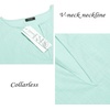 image:imageCOOFANDY Mens VNeck Linen Robe Short Sleeve Kaftan Thobe Long Gown Casual Shirt for Beach SummerMint Green